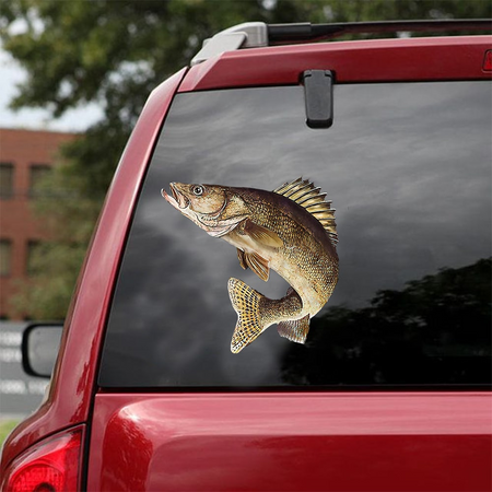 Walleye Decal For Wall Funny Wall Decor Art Stickers Gifts For Brother
