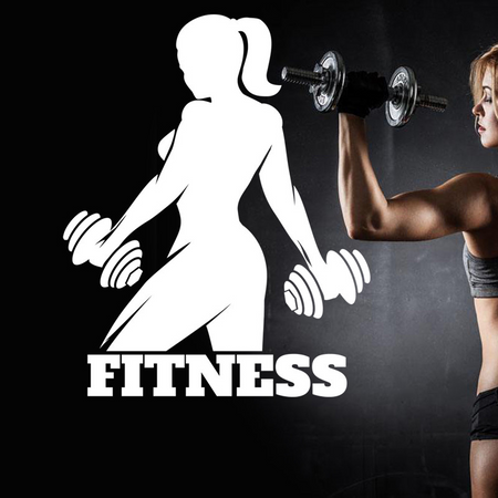 [th0411-snf-ptd]-fitness-crack-wall-decal