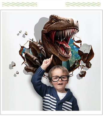 [ha0224-snf-ptd]-dinosaur-crack-wall-decal