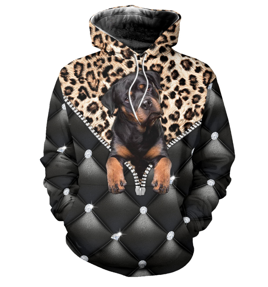 [DA0024-auh-tnt] Rottweiler Hoodie 3D Unisex Shirt