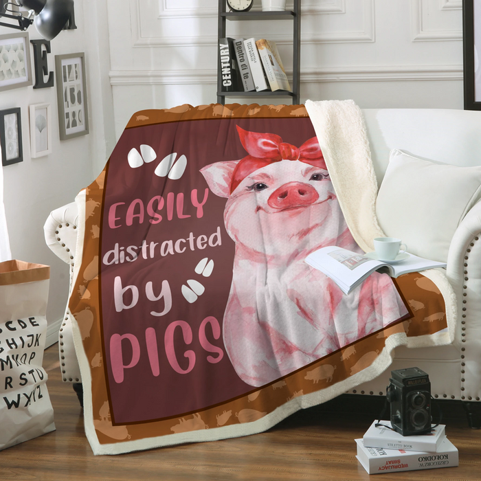 [sk1448-ptd]-easily-distracted-by-pigs-blanket-cattle-lover