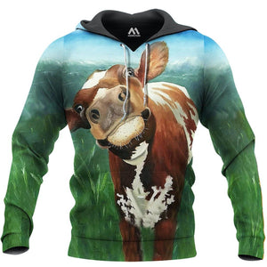 Cow Happy Farm Hoodie 24