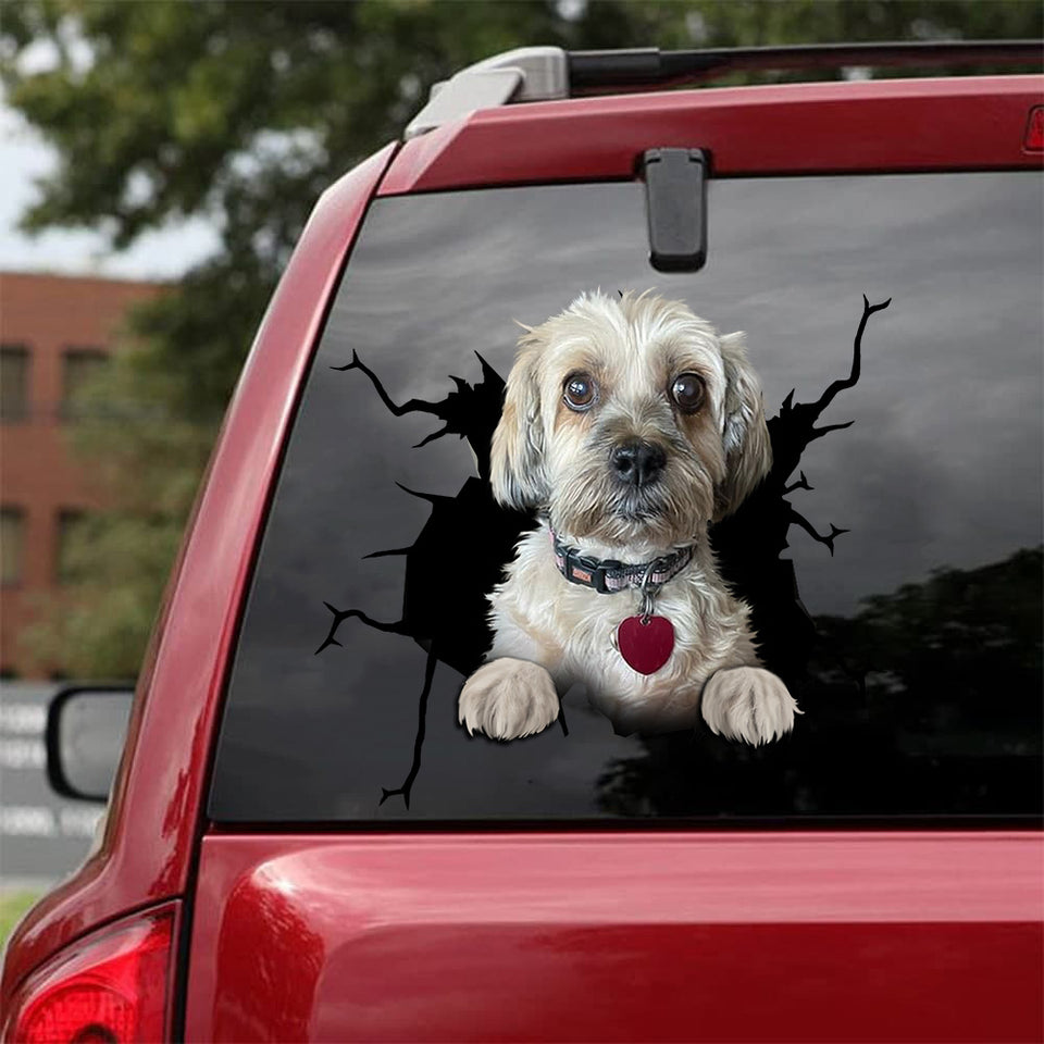 [da0018-snf-vdt]-custom-dog-crack-car-sticker-dogs-lover