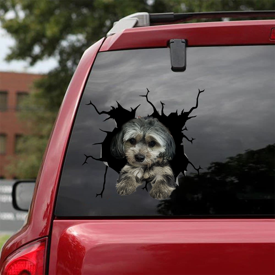 [sk0747-snf-vdt]-rescues-crack-car-sticker-dogs-lover