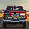 US Army Veteran Truck Tailgate Decal Sticker Wrap - Camellia Print