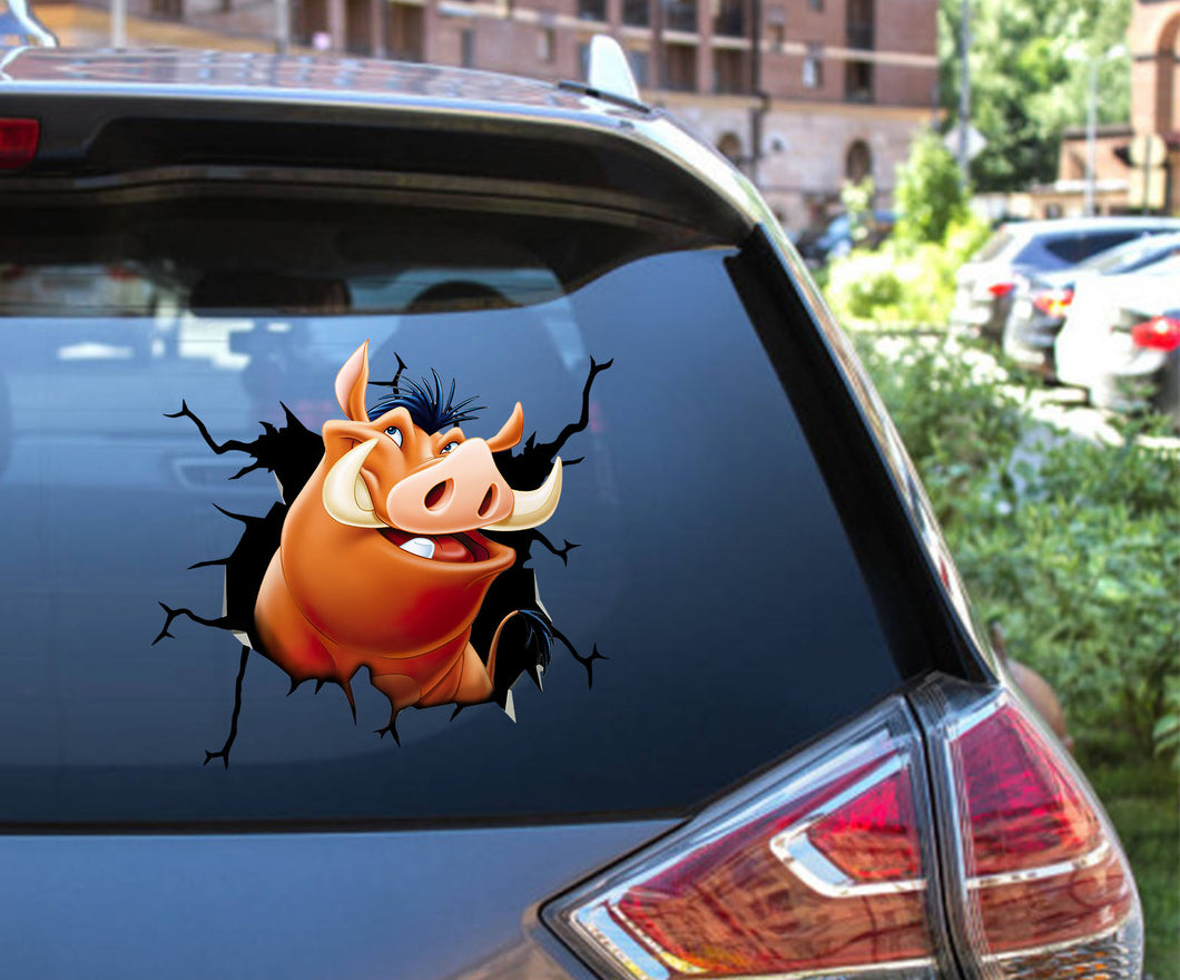 Pumbaa Sticker Crack Decals Perfect Gifts Idea For Girl Friend