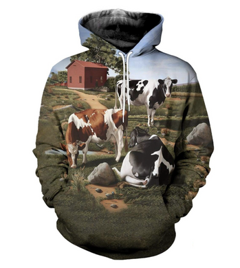 Cow Happy Farm Hoodie 34