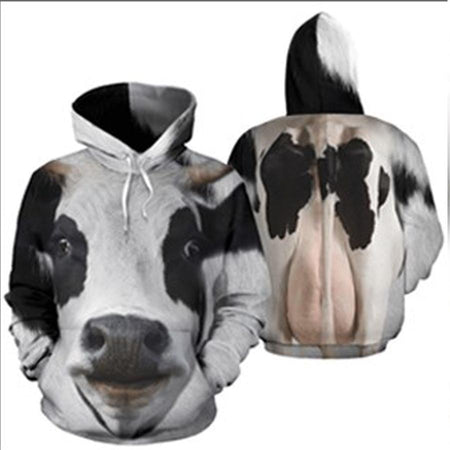 Cow Hoodie 3D Cute 3