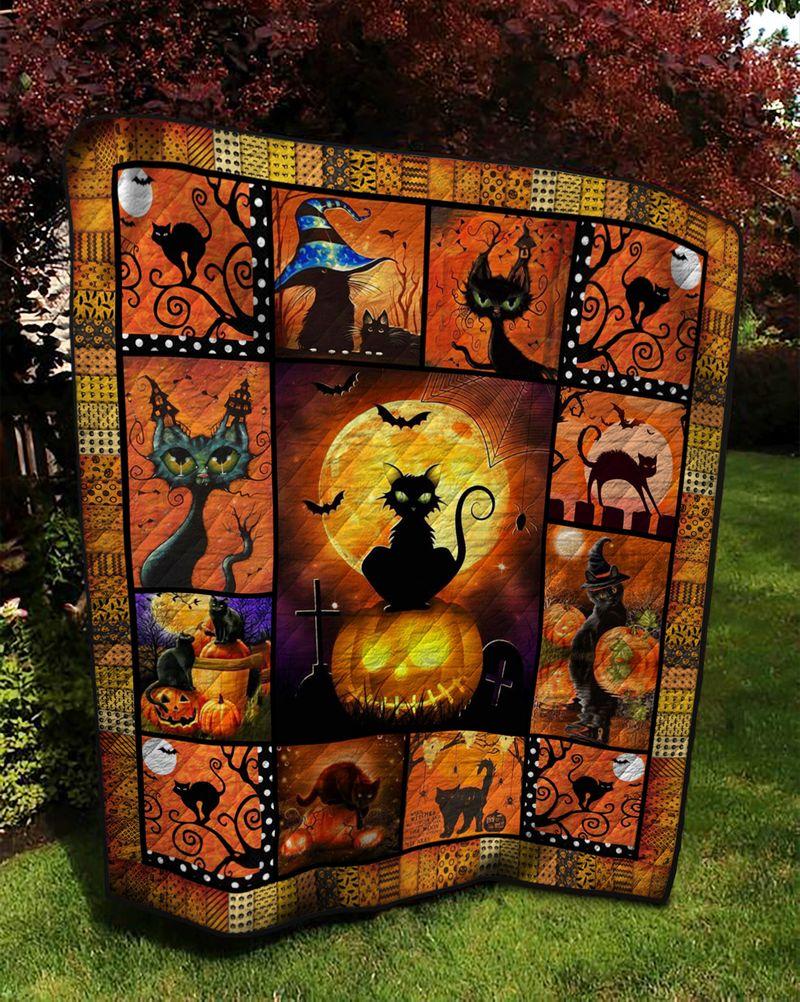 Black Cat Halloween Blanket BK1903