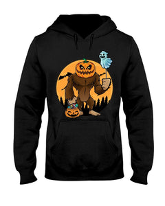 Bigfoot Halloween Pumpkin T Shirt K1819