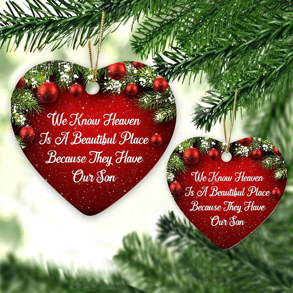 Ornament Family Gift For Christmas Decorate The Pine Tree - Camellia Print