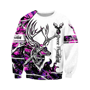 DEER HUNTING MUDDY GIRL CAMO 3D ALL OVER PRINTED SHIRTS FOR MEN AND WOMEN JJ051202 PL