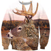 3D All Over Print Camo Deer Hunter Hoodie