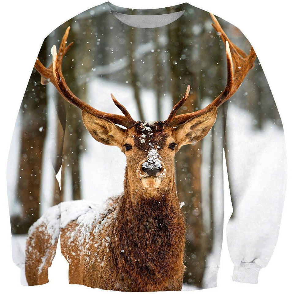 3D All Over Print Deer Winter Shirts