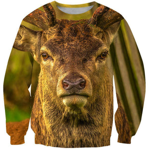 3D All Over Print Deer Hunter Hoodie