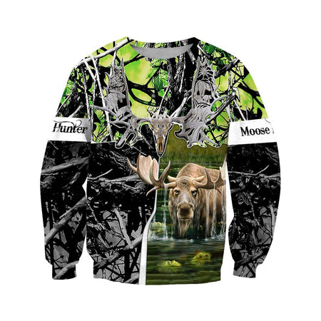 Beutiful moose hunting camo 3D all over printed shirts for man and women JJ161202 PL