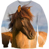 3D All Over Print Animals Horse Hoodie