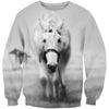 All Over Print White Horse