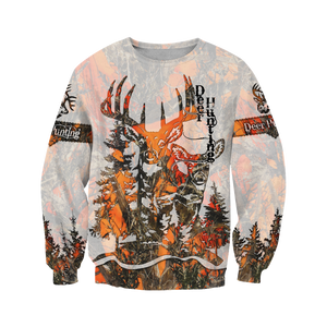 3D All Over Print Deer Hunting Hoodie JJW10082001