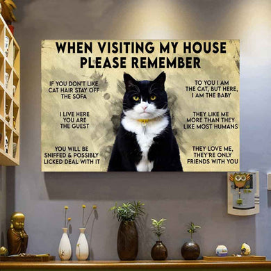 [ha00124-snf-ptd]-tuxedo-poster-customize-cats-lover