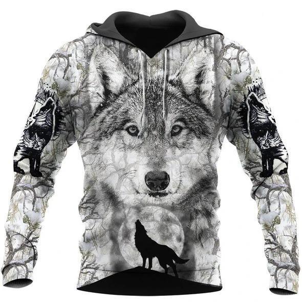 Wolf Hoodie T Shirt For Men and Women NM17042001